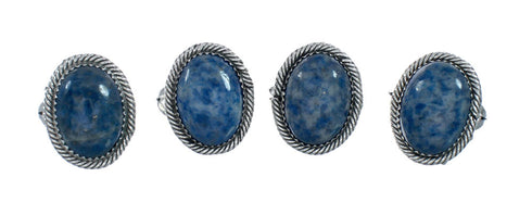 Denim Lapis Navajo Sterling Silver Ring Size 8-1/4 NN20114